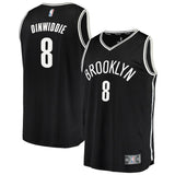 8-Spencer Dinwiddie Brooklyn Nets Jersey - Icon Edition – Black