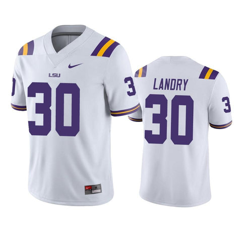 LSU Tigers LaRon Landry White College Football Jersey