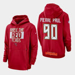 Men's Tampa Bay Buccaneers #90 Jason Pierre-Paul Sideline Lockup Pullover Hoodie - Red