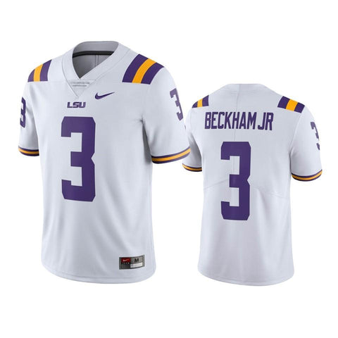 LSU Tigers Odell Beckham Jr White Limited Alumni Football Jersey