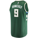 9-Donte DiVincenzo Milwaukee Bucks  Jersey - Icon Edition - Hunter Green