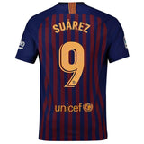 9-Luis Suárez Barcelona Home Soccer Jersey 2018-19– Blue