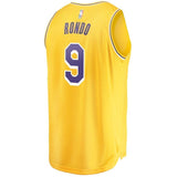 9-Rajon Rondo Los Angeles Lakers Jersey - Icon Edition - Gold
