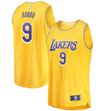 9-Rajon Rondo Los Angeles Lakers Jersey - Icon Edition - Gold