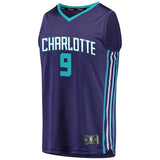 9-Tony Parker Charlotte Hornets Jersey - Statement Edition - Purple