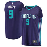 9-Tony Parker Charlotte Hornets Jersey - Statement Edition - Purple