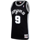 9-Tony Parker San Antonio Spurs  2001-02 Hardwood Classics Swingman Jersey – Black