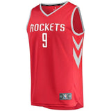 9-Zhou Qi Houston Rockets Jersey - Icon Edition - Red