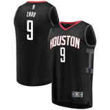 9-Zhou Qi Houston Rockets  Jersey Black - Statement Edition
