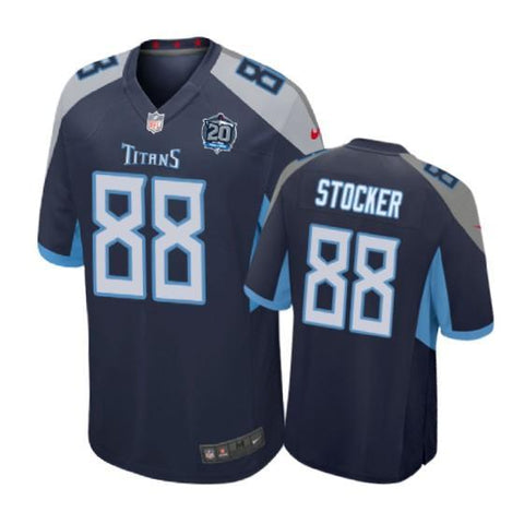 Tennessee Titans #88 Luke Stocker navy Nike Game Jersey