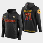 Men's Washington Redskins #71 Trent Williams New Season Player Pullover Hoodie - Black