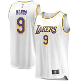 9Rajon Rondo Los Angeles Lakers  Jersey - Association Edition – White