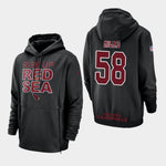 Men's Arizona Cardinals #58 Jordan Hicks Sideline Lockup Pullover Hoodie - Black