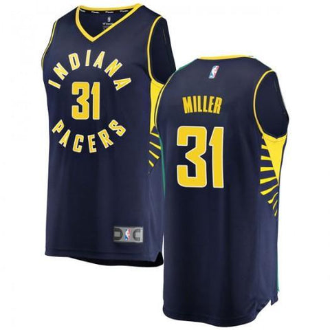 Men's Reggie Miller Indiana Pacers Fanatics Branded Swingman Navy Fast Break Jersey - Icon Edition