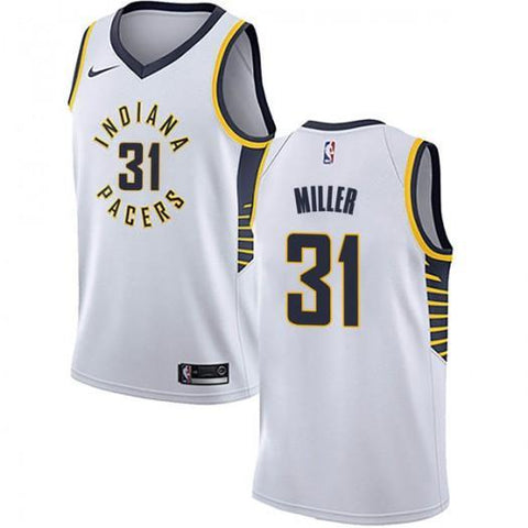 Men's Reggie Miller Indiana Pacers Nike Swingman White Jersey - Association Edition