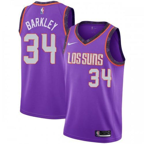 Nike Phoenix Suns Swingman Purple Charles Barkley 2018/19 Jersey - City Edition - Men's