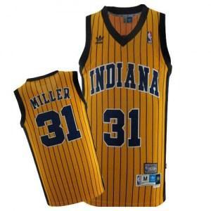 Men's Reggie Miller Indiana Pacers Mitchell and Ness Swingman Gold Throwback Jersey