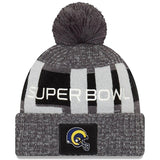 Los Angeles Rams New Era Heather Gray Super Bowl LIII Bound Marled Knit Hat