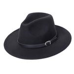 Fedora Hat Men Women Imitation Woolen Winter Women Felt Hats Men Fashion Black Top Jazz Hat Fedoras Chapeau