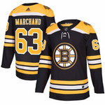 Men's Boston Bruins Brad Marchand adidas Black Player Jersey