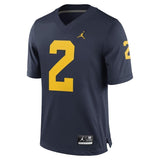 Charles Woodson #2 Michigan Wolverines Jordan Brand Alumni Football Jersey - Navy