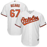 John Means Baltimore Orioles Majestic Official Cool Base Player Jersey - White