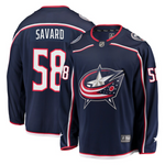 Men's Columbus Blue Jackets David Savard Fanatics Branded Navy Breakaway Jersey