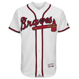 Ronald Acuña Jr. Atlanta Braves Majestic Home Collection Flex Base Player Jersey – White