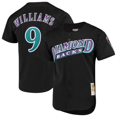 Matt Williams Arizona Diamondbacks Mitchell & Ness Cooperstown Collection Mesh Batting Practice Button-Up Jersey – Black