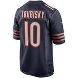 Mitchell Trubisky Chicago Bears Nike 100th Season Game Jersey - Navy