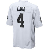 Derek Carr Oakland Raiders Nike Game Jersey - White