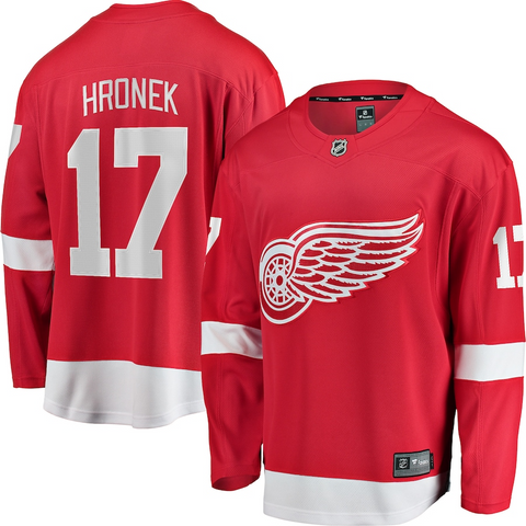 Men's Detroit Red Wings Filip Hronek Fanatics Branded Red Team Color Breakaway Player Jersey