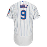 Javier Baez Chicago Cubs Majestic Home Collection Flex Base Player Jersey - White/Royal