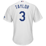 Chris Taylor Los Angeles Dodgers Majestic Cool Base Player Replica Jersey - White