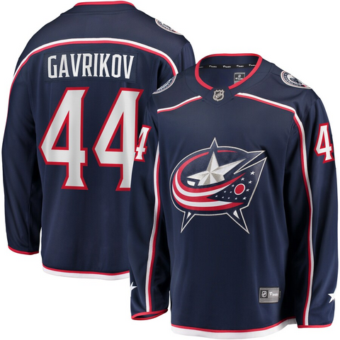 Men's Columbus Blue Jackets Vladislav Gavrikov Fanatics Branded Navy Home Breakaway Player Jersey