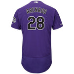 Nolan Arenado Colorado Rockies Majestic Home Collection Flex Base Player Jersey - White/Purple