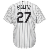 Lucas Giolito Chicago White Sox Majestic Official Cool Base Player Jersey - White/Black