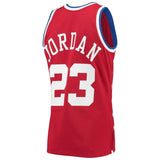 Men's Eastern Conference Michael Jordan Mitchell & Ness Red Hardwood Classics 1989 NBA All-Star Game Jersey