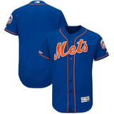 New York Mets Majestic Home Flex Base Collection Team Jersey - White/Royal