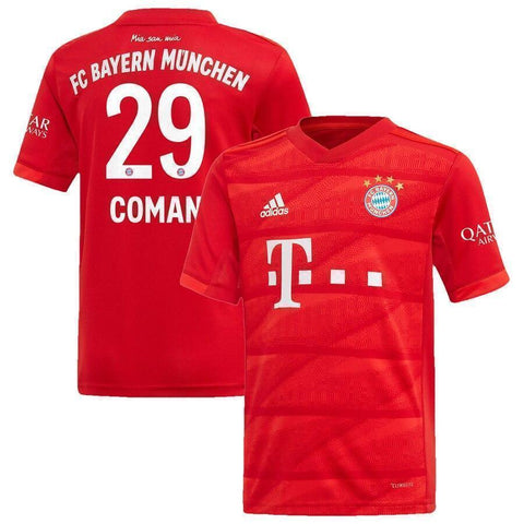 Kingsley Coman Bayern Munich Home Soccer Jersey 2019-20 Jersey – Red