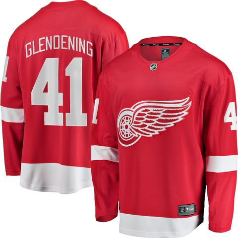 Men's Detroit Red Wings Luke Glendening Fanatics Branded Red Breakaway Player Jersey