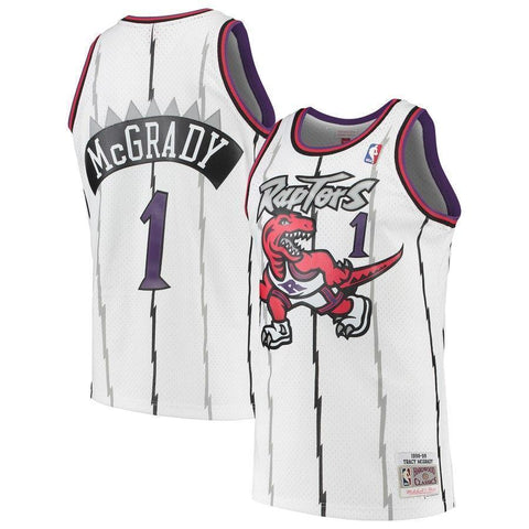 Tracy McGrady Toronto Raptors Mitchell & Ness 1998-99 Hardwood Classics Swingman Jersey – White/Purple