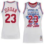 Men's Chicago Bulls Michael Jordan Mitchell & Ness White 1991 All-Star Hardwood Classics Jersey