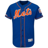 New York Mets Majestic Home Flex Base Collection Team Jersey - White/Royal