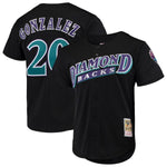 Luis Gonzalez Arizona Diamondbacks Mitchell & Ness Cooperstown Collection Mesh Batting Practice Button-Up Jersey – Black
