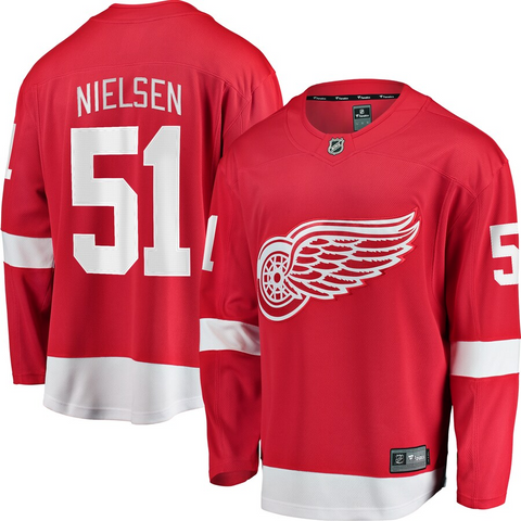 Men's Detroit Red Wings Frans Nielsen Fanatics Branded Red Breakaway Player Jersey