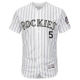 Carlos Gonzalez Colorado Rockies Majestic Home Flex Base Collection Player Jersey - White