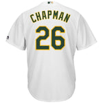 Matt Chapman Oakland Athletics Majestic Home Official Cool Base Player Jersey - White