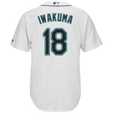 Hisashi Iwakuma Seattle Mariners Majestic Cool Base Player Jersey - White