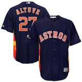 Jose Altuve Houston Astros Majestic 2019 Postseason Official Cool Base Player Jersey - Navy
